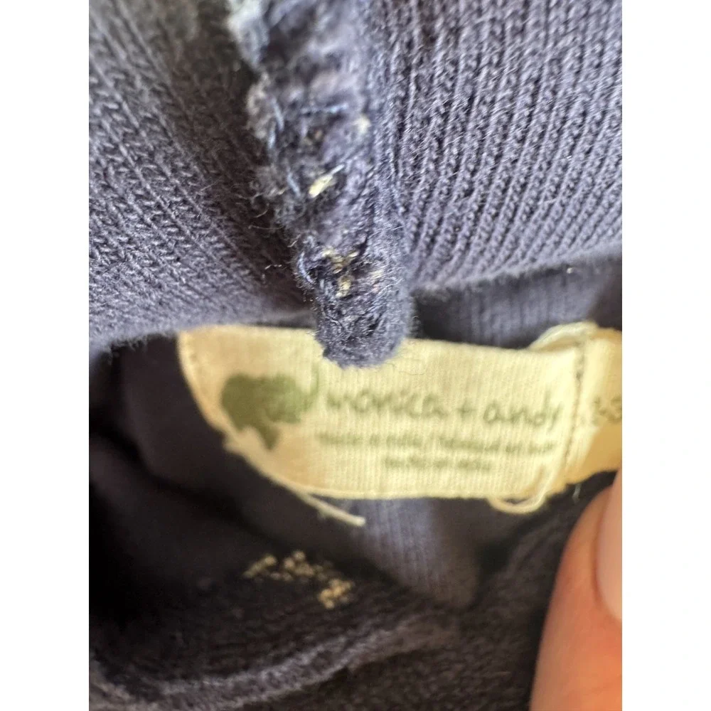 Monica + Andy Organic Cotton Navy Toddler Swim Coverup Robe Sz 2-3T Darling!